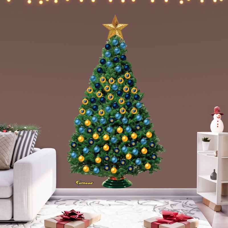 Memphis Grizzlies – Decorate Your Own Christmas Tree – Official NBA – Reusable Vinyl Wall Decals