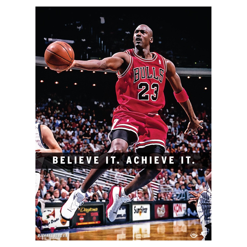 Michael Jordan – Scoring Motivational – Peel & Stick Poster – Official NBA – Chicago Bulls – Reusable Vinyl Wall Decal