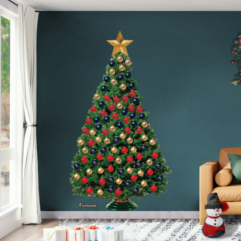 New Orleans Pelicans – Decorate Your Own Christmas Tree – Official NBA – Reusable Vinyl Wall Decals