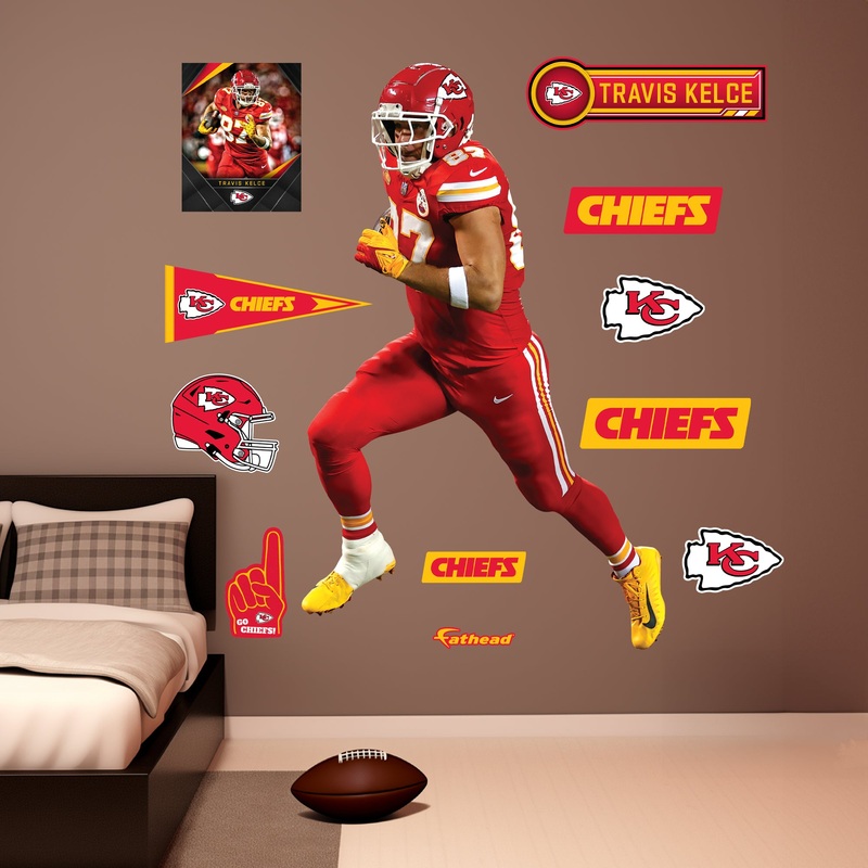Travis Kelce – RealBig Collection – Official NFL – Kansas City Chiefs – Reusable Vinyl Wall Decals #5