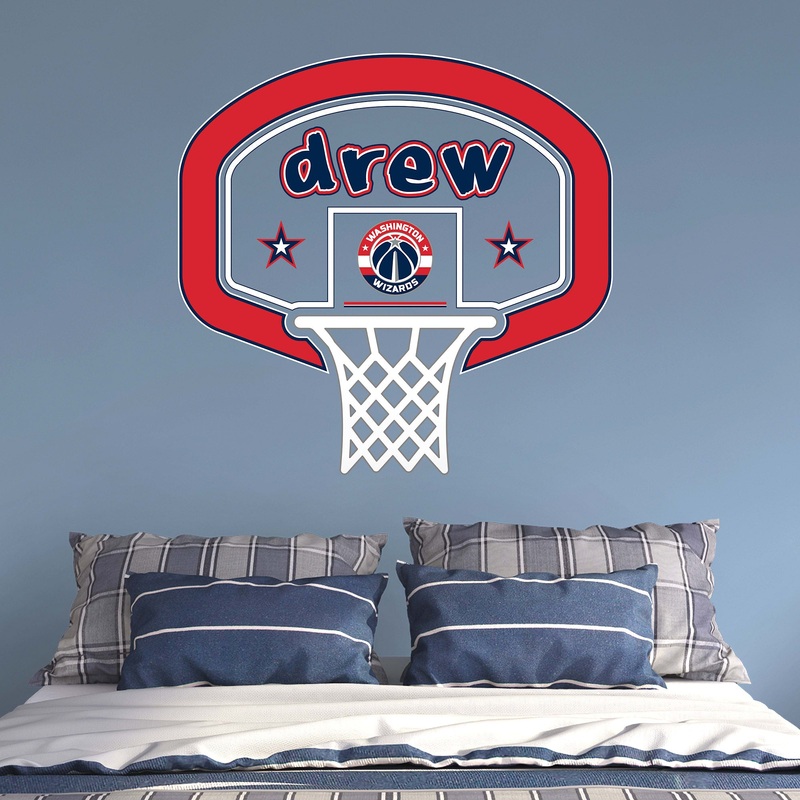 Washington Wizards Graphic – With Personalized Name – Official NBA – Vinyl Transfer Decal