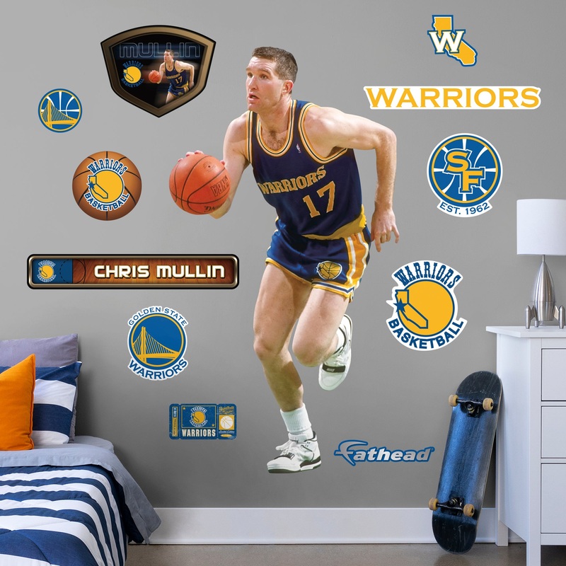 Chris Mullin – RealBig Legend Collection – Official NBA – Golden State Warriors – Reusable Vinyl Wall Decals