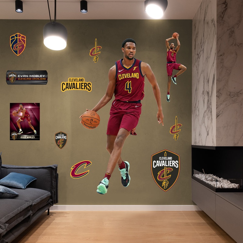 Evan Mobley – RealBig Collection – Official NBA – Cleveland Cavaliers – Reusable Vinyl Wall Decals #1