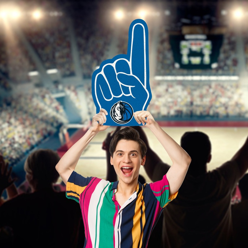 Foam Finger – Big Head – Official NBA – Dallas Mavericks – Foam Core Cutout