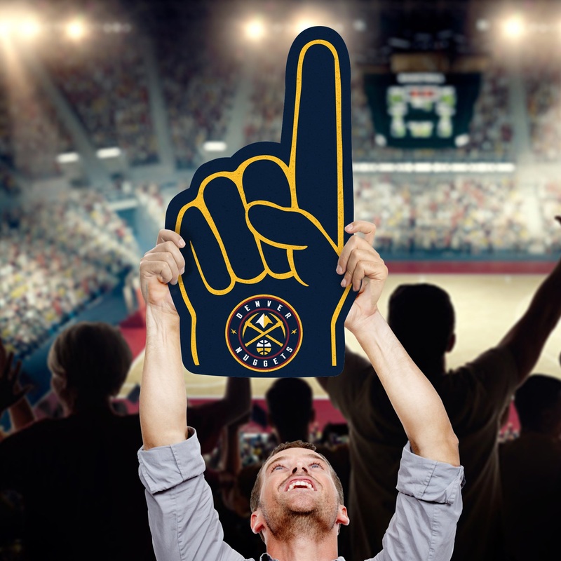 Foam Finger – Big Head – Official NBA – Denver Nuggets – Foam Core Cutout