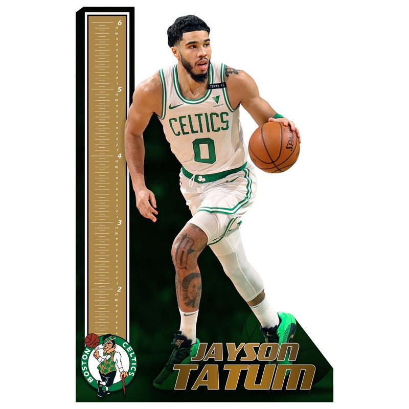 Jayson Tatum – Growth Chart – Official NBA – Boston Celtics – Reusable Vinyl Wall Decal