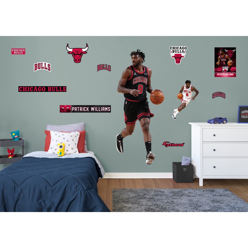 Patrick Williams – RealBig Collection – Official NBA – Chicago Bulls – Reusable Vinyl Wall Decals