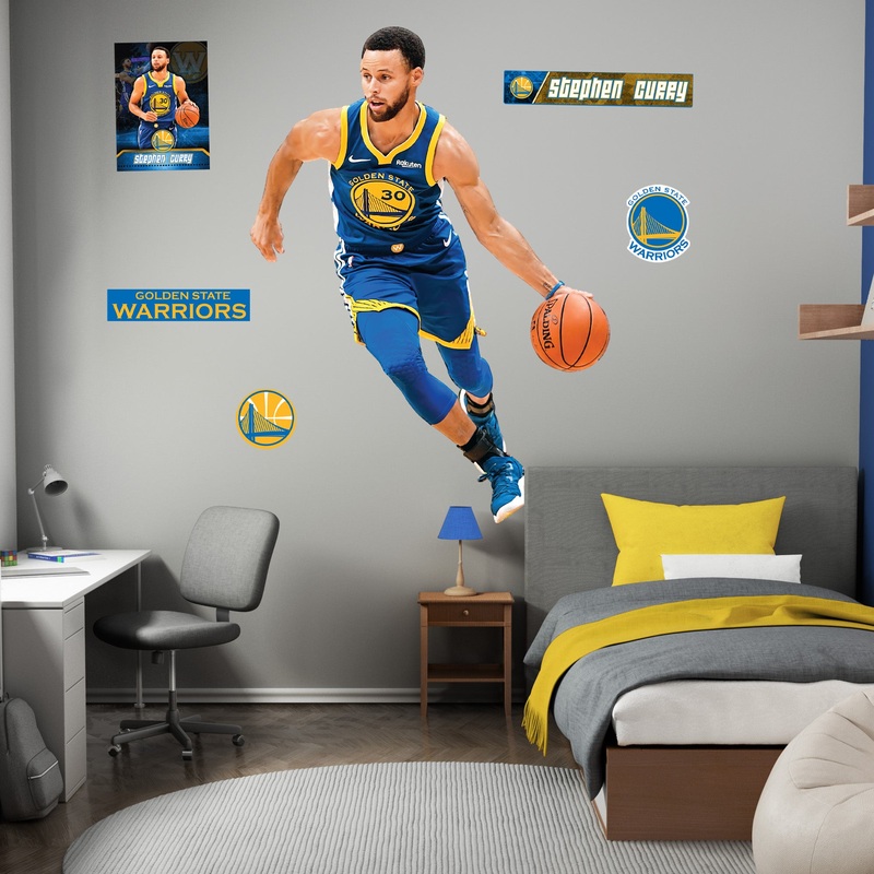 Stephen Curry – RealBig Collection – Official NBA – Golden State Warriors – Reusable Vinyl Wall Decals #3