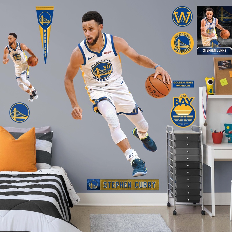 Stephen Curry – RealBig Collection – Official NBA – Golden State Warriors – Reusable Vinyl Wall Decals #4