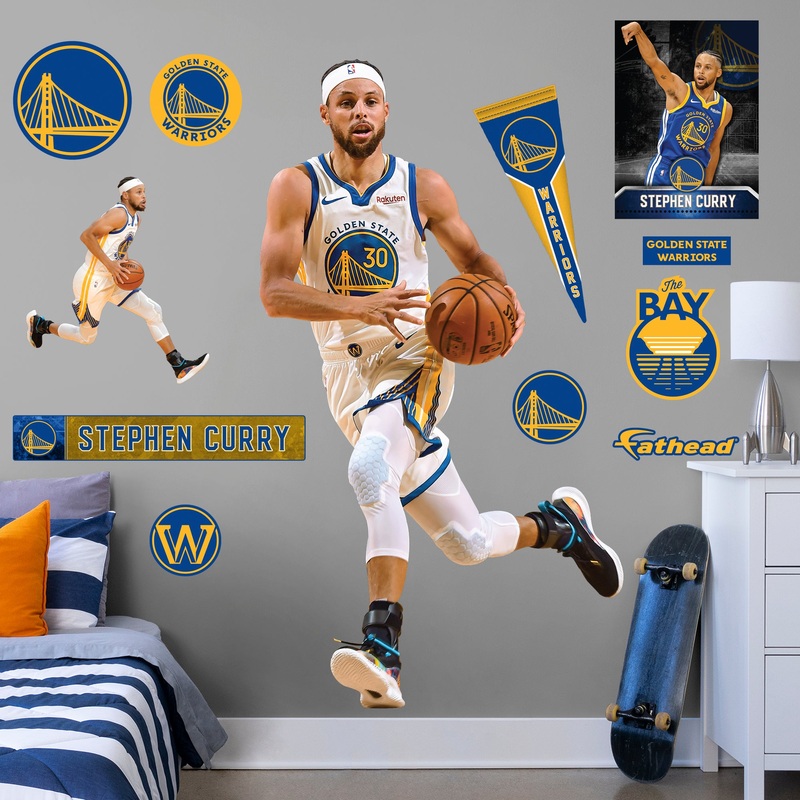 Stephen Curry – RealBig Collection – Official NBA – Golden State Warriors – Reusable Vinyl Wall Decals #5