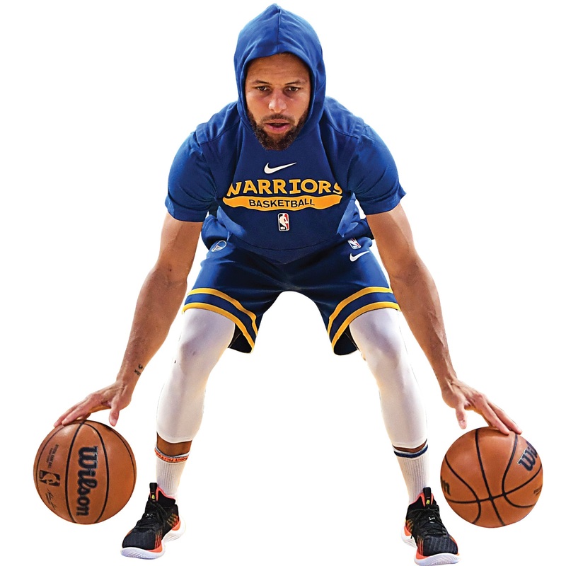 Stephen Curry – RealBig Warmups Collection – Official NBA – Golden State Warriors – Reusable Vinyl Wall Decals