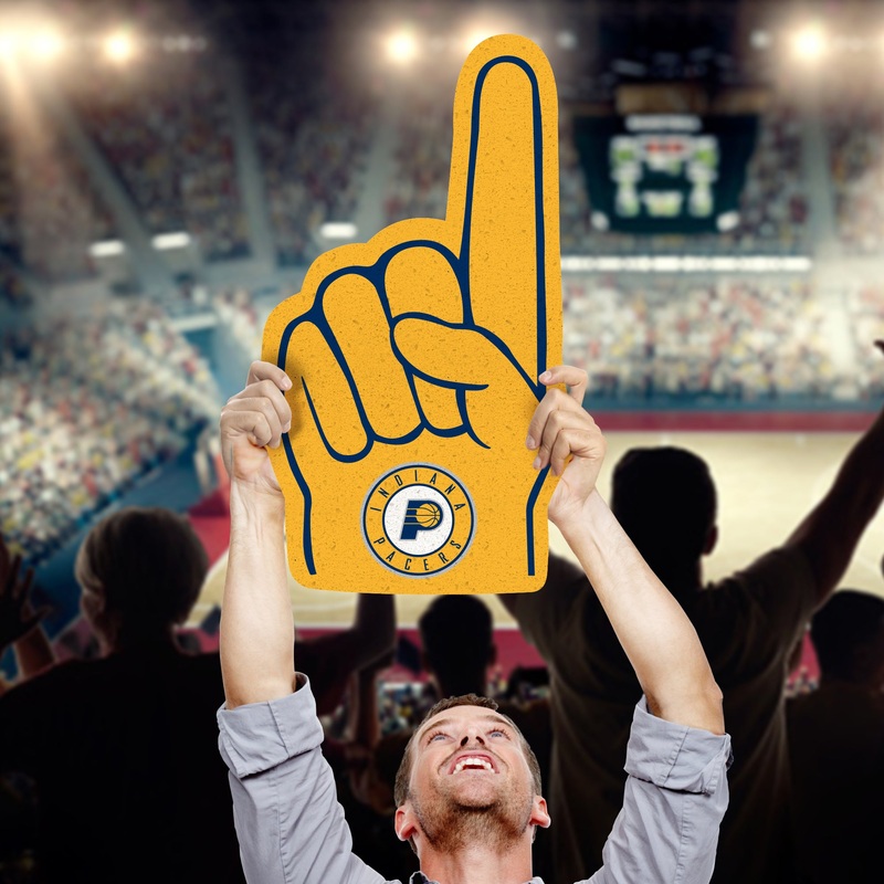 Foam Finger – Big Head – Official NBA – Indiana Pacers – Foam Core Cutout
