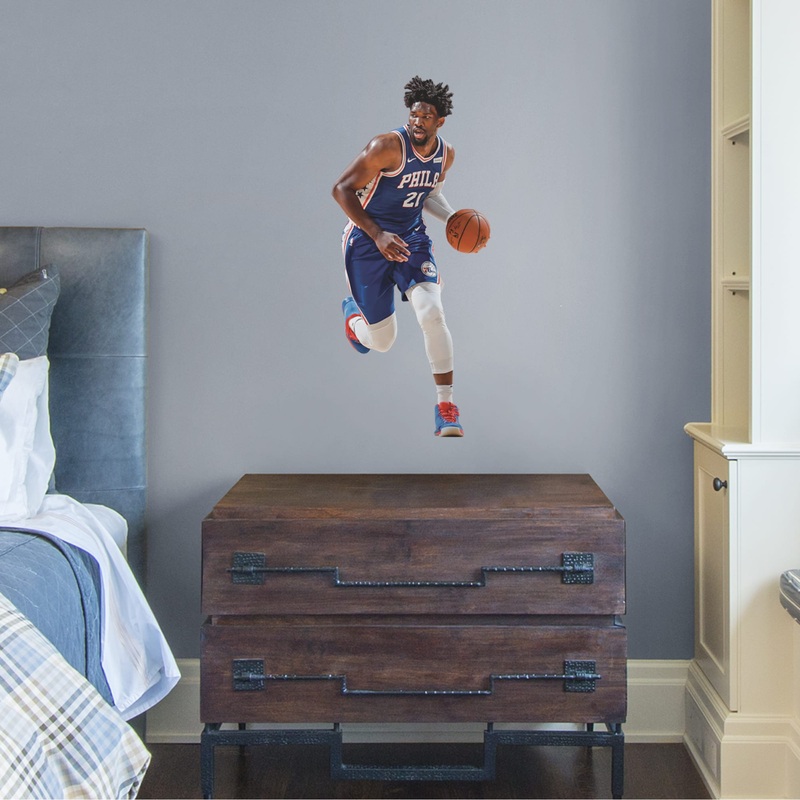 Joel Embiid – RealBig Collection – Official NBA – Philadelphia 76ers – Reusable Vinyl Wall Decals #1