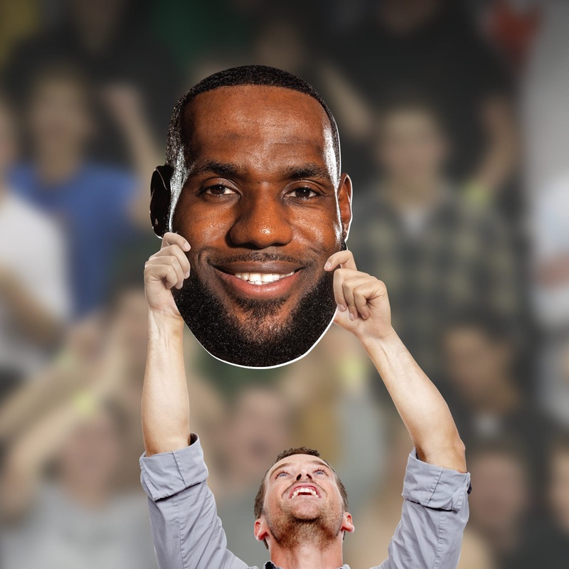 LeBron James – Big Head – Official NBA – Los Angeles Lakers – Foam Core Cutout