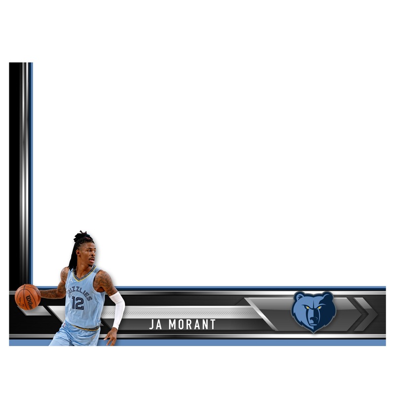 Memphis Grizzlies – Ja Morant – Dry Erase Whiteboard – Official NBA – Reusable Vinyl Wall Decal