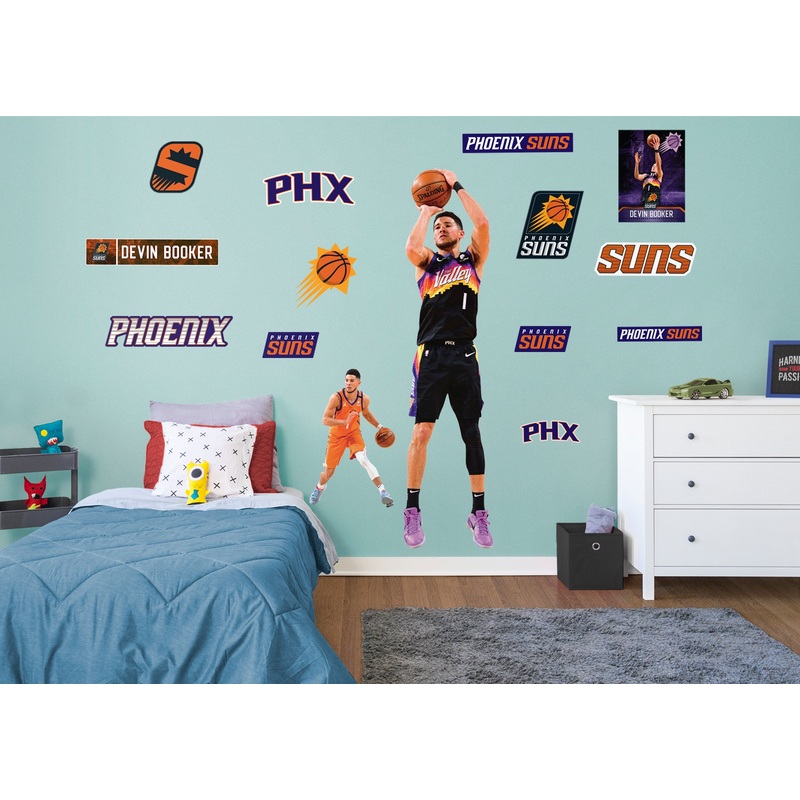 Devin Booker – RealBig Shooting Collection – Official NBA – Phoenix Suns – Reusable Vinyl Wall Decals