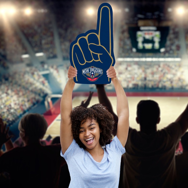 Foam Finger – Big Head – Official NBA – New Orleans Pelicans – Foam Core Cutout