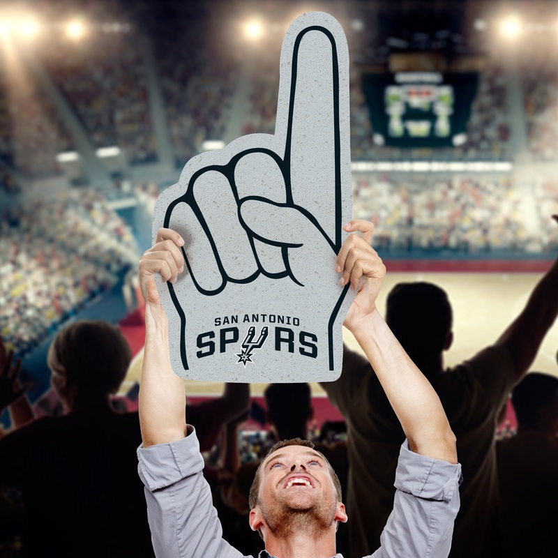 Foam Finger – Big Head – Official NBA – San Antonio Spurs – Foam Core Cutout