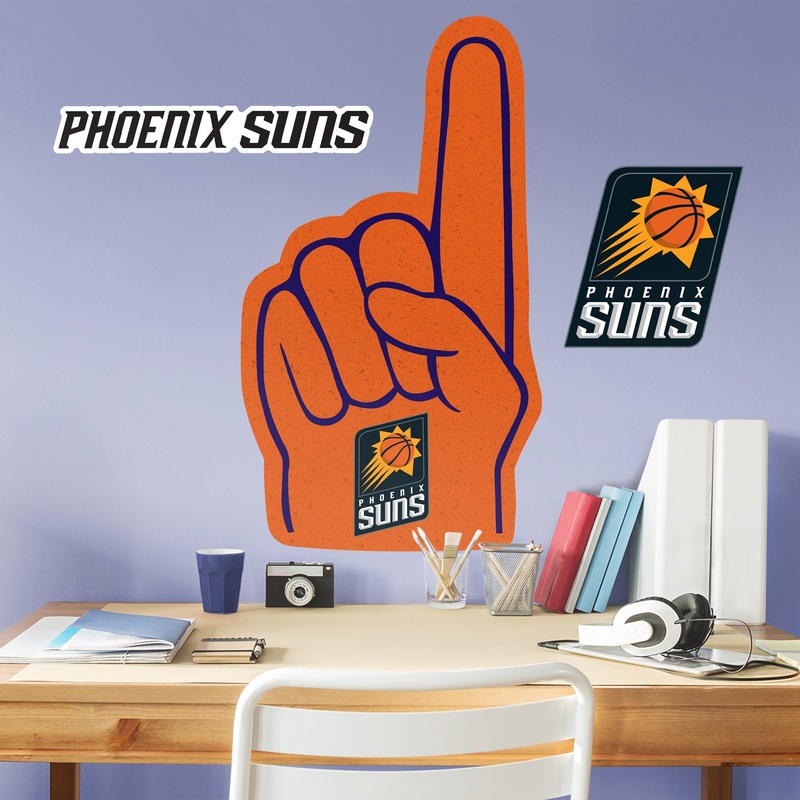 Phoenix Suns – RealBig Foam Finger Collection – Official NBA – Reusable Vinyl Wall Decals