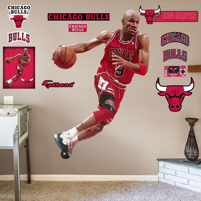 Ron Harper – RealBig Collection – Official NBA – Chicago Bulls – Reusable Vinyl Wall Decals