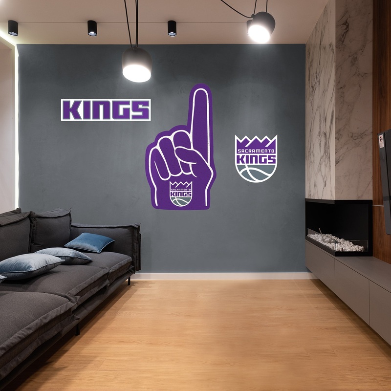 Sacramento Kings – RealBig Foam Finger Collection – Official NBA – Reusable Vinyl Wall Decals