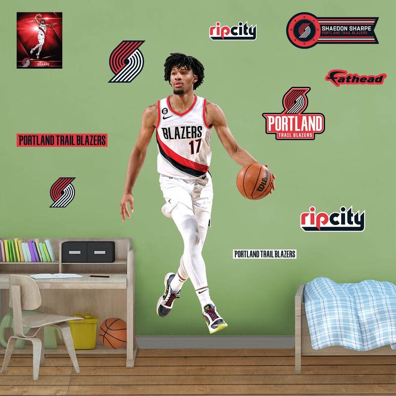 Shaedon Sharpe – RealBig Collection – Official NBA – Portland Trail Blazers – Reusable Vinyl Wall Decals