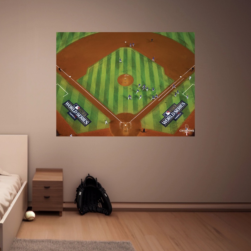 2023 World Series Champions Overhead Celebration – Peel & Stick Poster – Official MLB – Texas Rangers – Reusable Vinyl Wall Decal