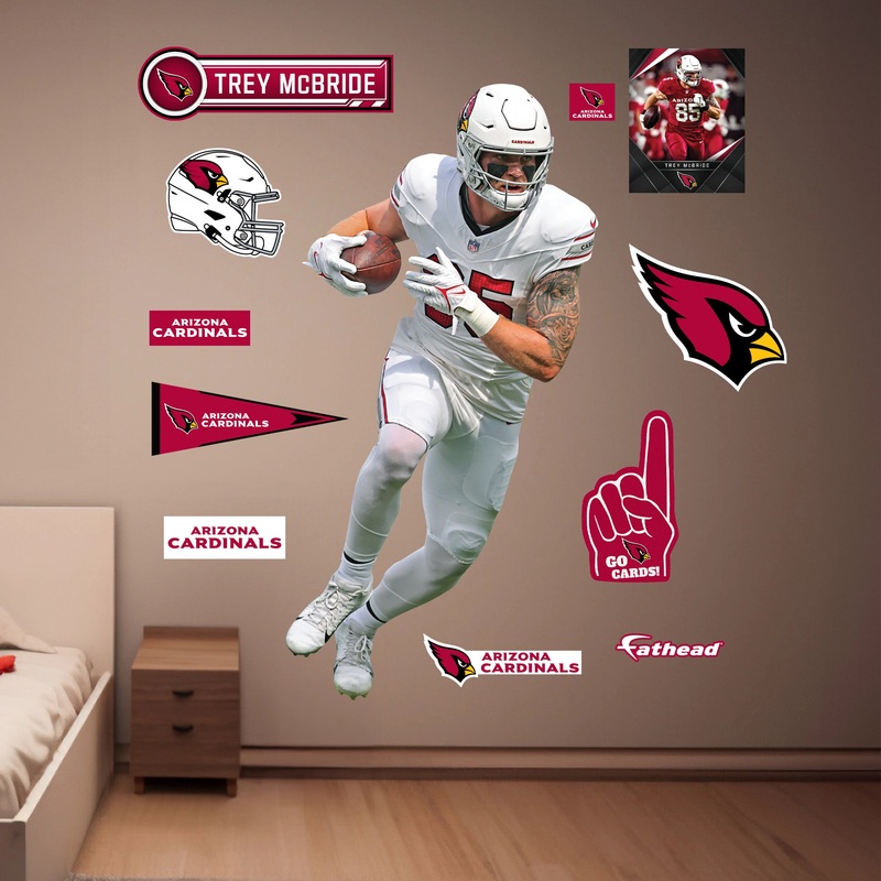 Arizona Cardinals – RealBig Trey McBride Collection – Official NFL – Reusable Vinyl Wall Decals