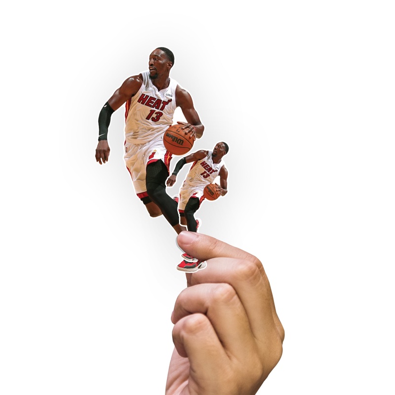 Bam Adebayo – 5 Minis (Mixed Sizes) – Official NBA – Miami Heat – Reusable Vinyl Decals