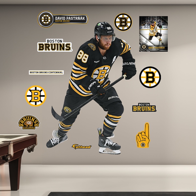 David Pastrk – RealBig Collection – Official NHL – Boston Bruins – Reusable Vinyl Wall Decals #3