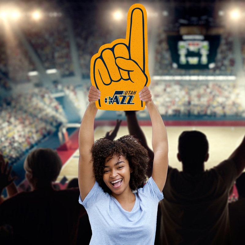 Foam Finger – Big Head – Official NBA – Utah Jazz – Foam Core Cutout #1