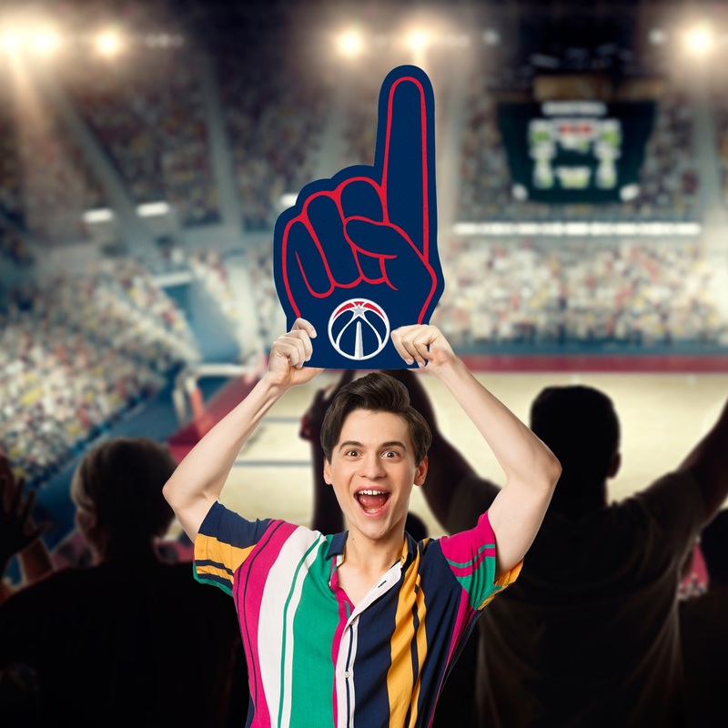 Foam Finger – Big Head – Official NBA – Washington Wizards – Foam Core Cutout