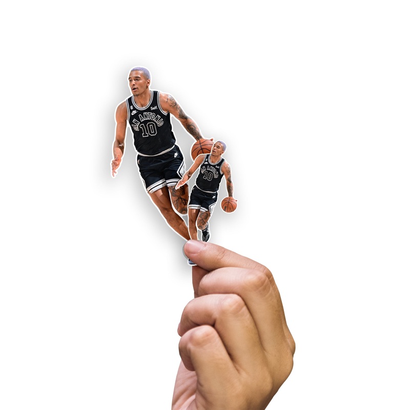 Jeremy Sochan – 5 Minis (Mixed Sizes) – Official NBA – San Antonio Spurs – Reusable Vinyl Decals