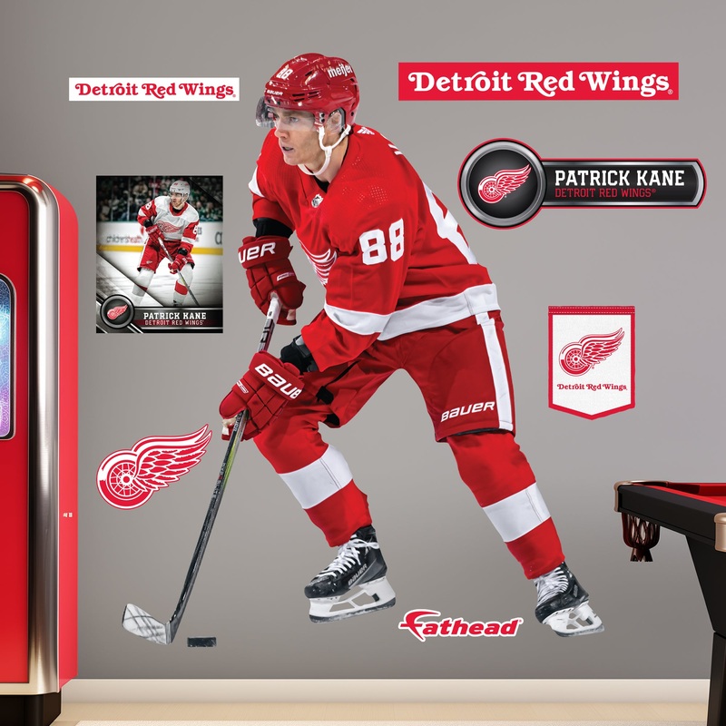 Patrick Kane – RealBig Collection – Official NHL – Detroit Red Wings – Reusable Vinyl Wall Decals