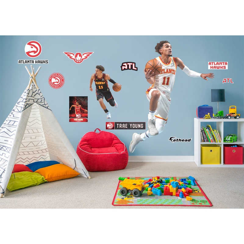Trae Young – RealBig Collection – Official NBA – Atlanta Hawks – Reusable Vinyl Wall Decals #1
