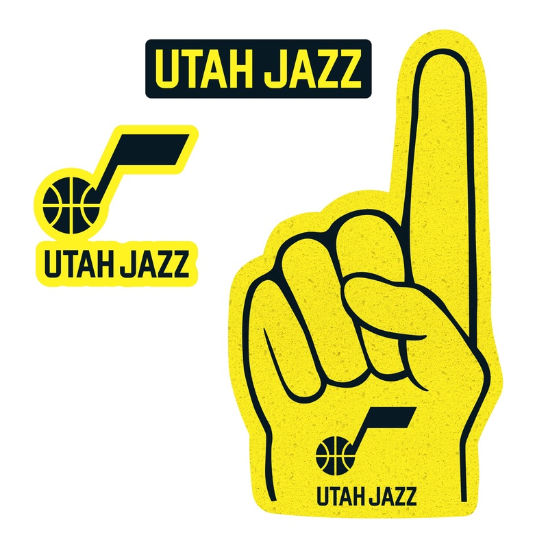 Utah Jazz – RealBig Foam Finger Collection – Official NBA – Reusable Vinyl Wall Decals #2