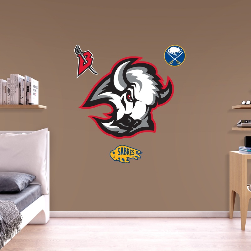 Buffalo Sabres – RealBig Third Jersey Logo Collection – Official NHL – Reusable Vinyl Wall Decals