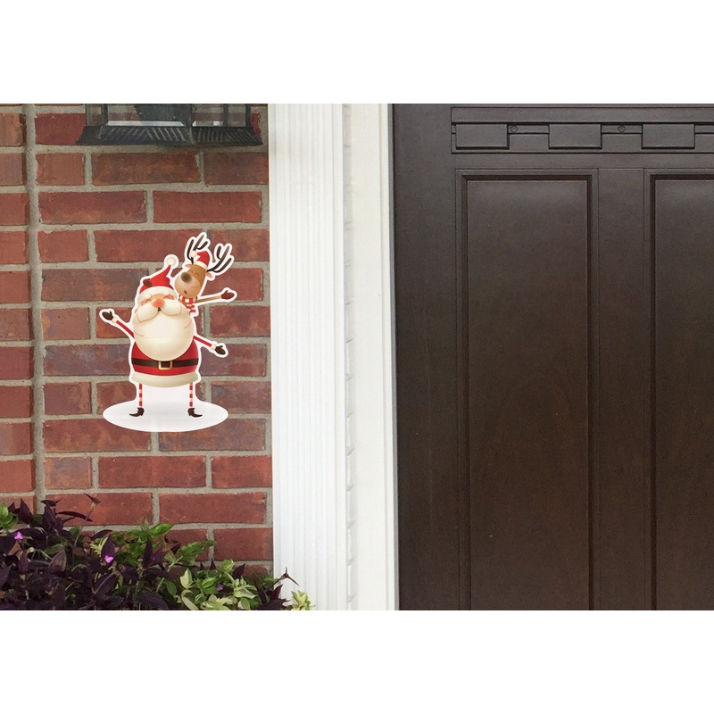 Christmas: Santa and Rudolph – Outdoor Graphic