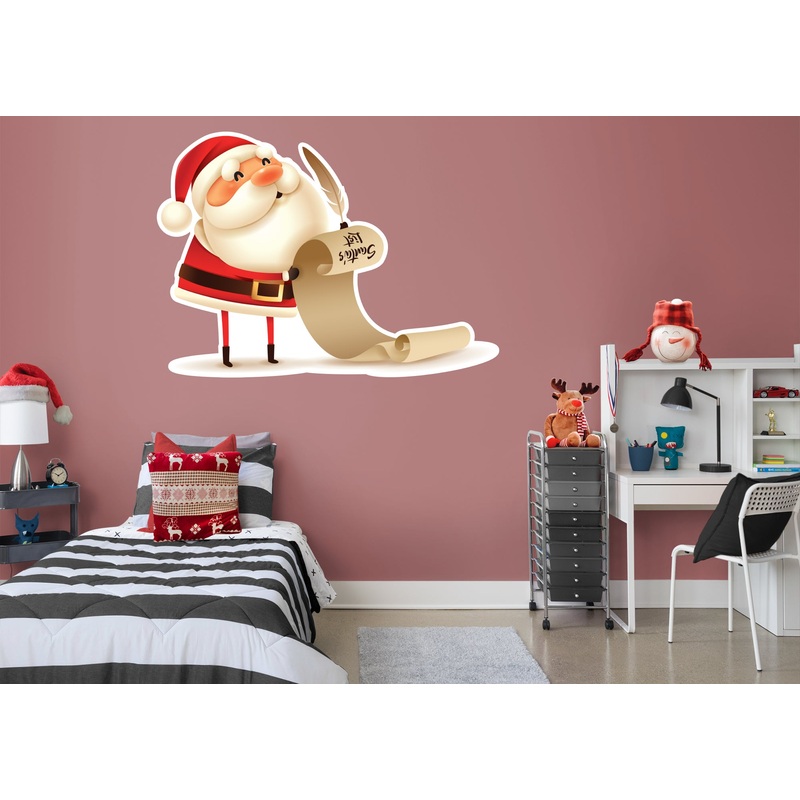 Christmas: Santa’s Letter Die-Cut Character – Removable Adhesive Decal
