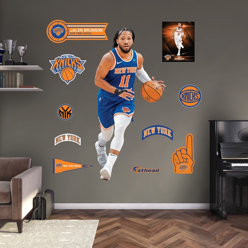 Jalen Brunson – RealBig Collection – Official NBA – New York Knicks – Reusable Vinyl Wall Decals #2