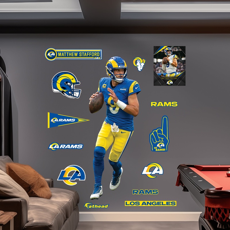 Matthew Stafford – RealBig Collection – Official NFL – Los Angeles Rams – Reusable Vinyl Wall Decals #2