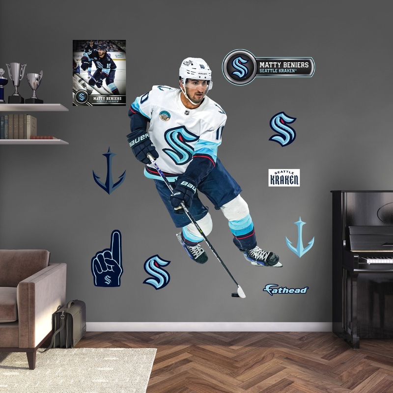 Matty Beniers – RealBig Collection – Official NHL – Seattle Kraken – Reusable Vinyl Wall Decals #2