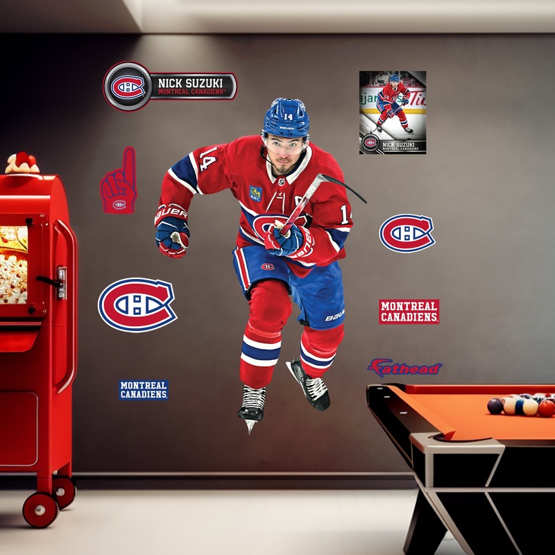 Nick Suzuki – RealBig Collection – Official NHL – Montreal Canadiens – Reusable Vinyl Wall Decals #2