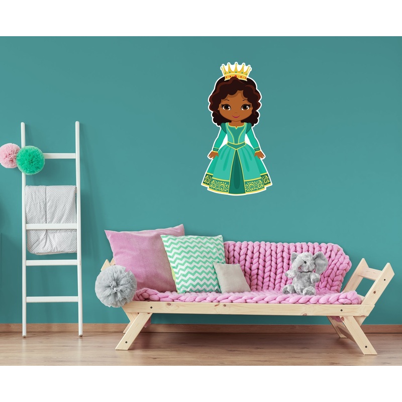 Nursery: Princess Crown Character        –   Removable Wall   Adhesive Decal
