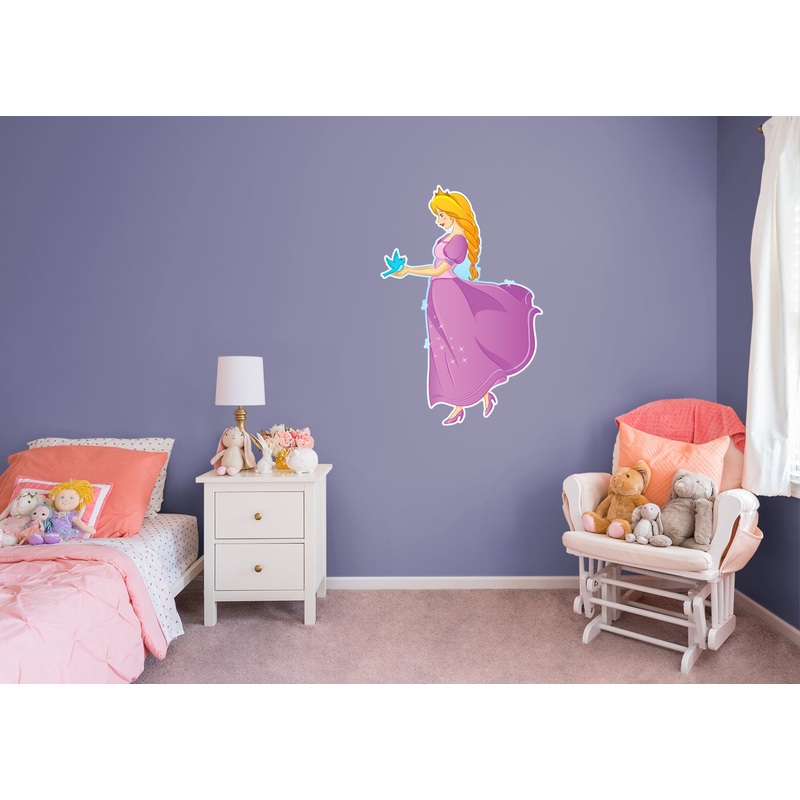 Nursery: Princess Princess with Dove Character        –   Removable Wall   Adhesive Decal