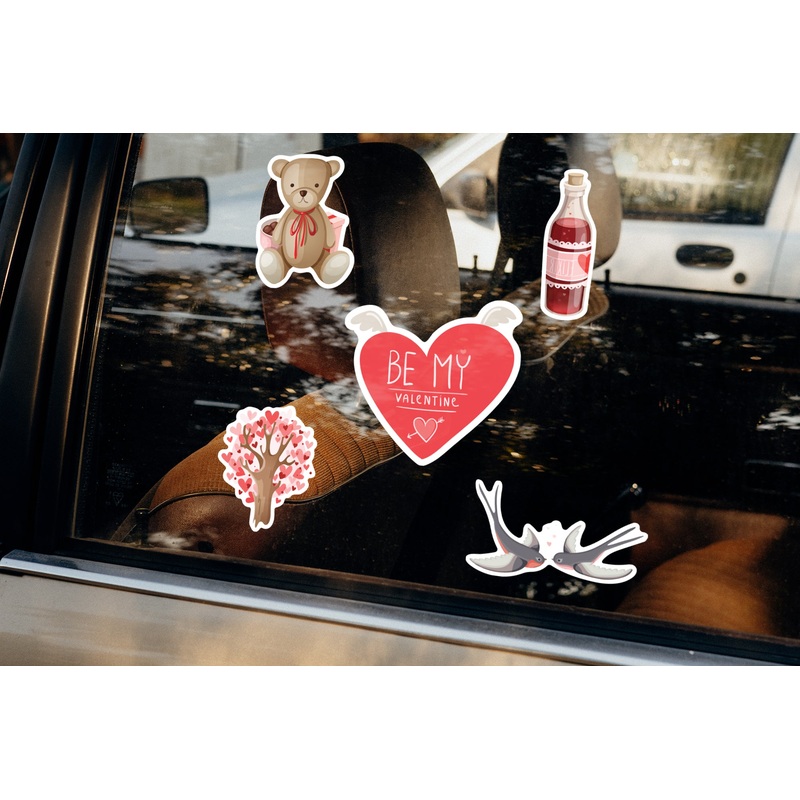 Valentine’s Day: The Elixir of Love Window Clings – Removable Window Static Decal