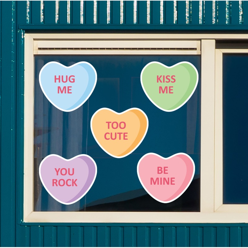 Valentine’s Day: You Rock Window Clings – Removable Window Static Decal