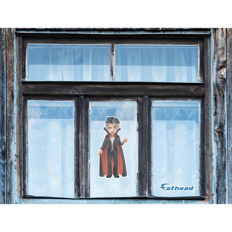 Halloween: Dracula Window Clings        –   Removable Window   Static Decal