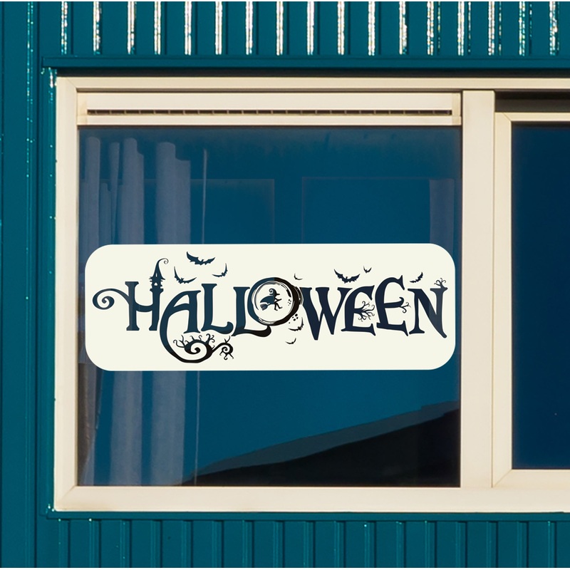 Halloween: Halloween Window Clings        –   Removable Window   Static Decal