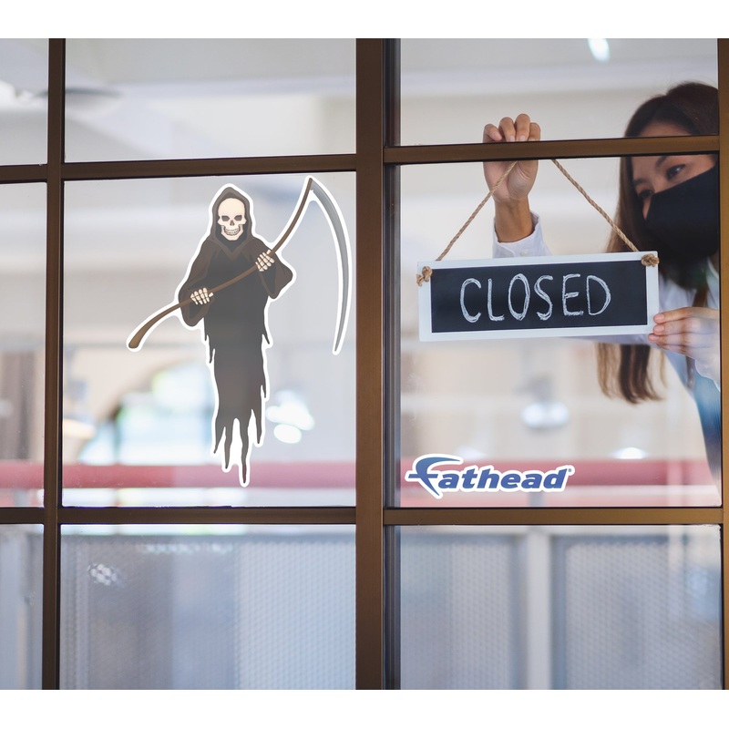 Halloween: Reaper Window Clings        –   Removable Window   Static Decal